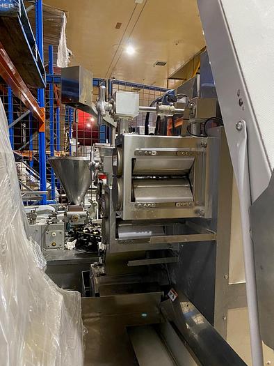 Used 2012 TOSEI KOGYCO Co. Ltd Dumpling/Gyoza Machine with POLARIS DUETTO TRAY SEALER A-16NA