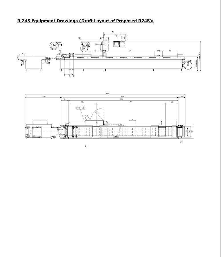 Used 2022 Multivac UNUSED R245 Thermoformer Machine complete line R245