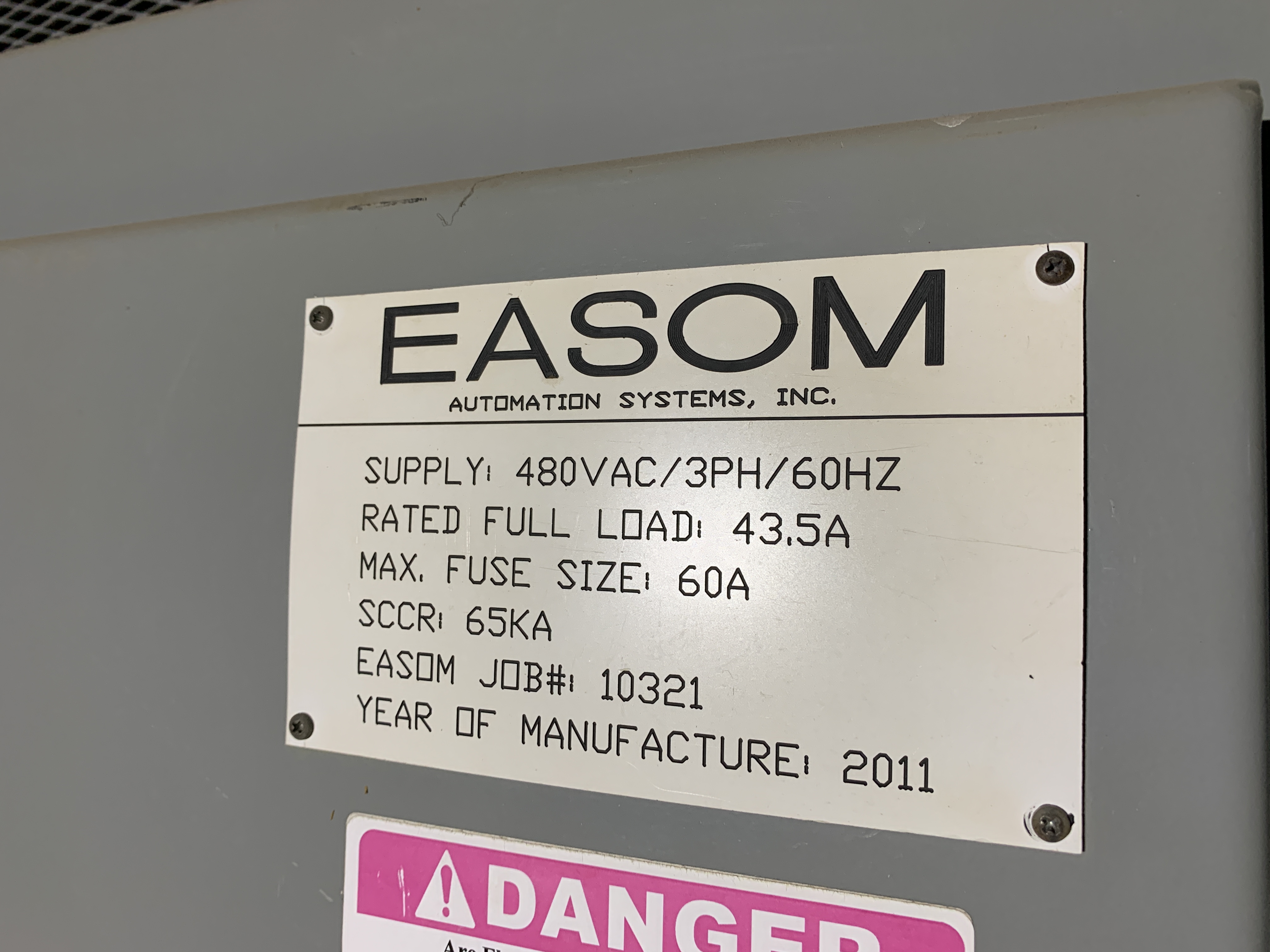 Used 320 Ton Easom / Enerpac  Hyd. Straightening / Dishing / Panel Press