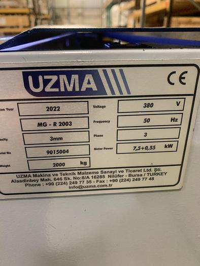 UZMA MG R Mechanical Guillotines with Return to sender option 2mm - 4mm