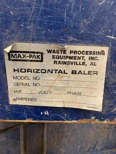 Used Max-Pak HCE60-FE-9 - Full Eject Baler
