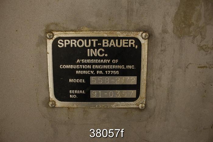 Used Sprout Bauer 558-2-72 72" Hydrasieve Inclined Thickener #38057
