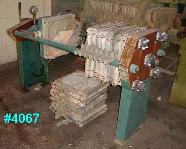 Used 3 CU. FT. NETZSCH FILTER PRESS – POLYPRO. – 470 MM