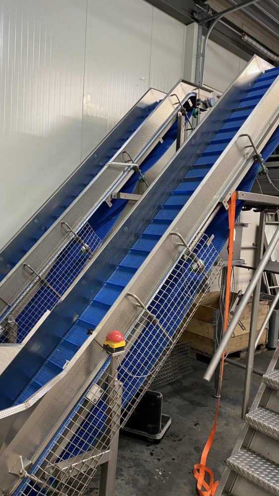 Used Newtec 14 channel weighing line