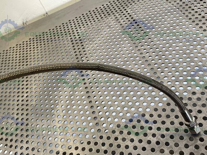 Used 24" Stainless Steel Braided Hose w/ 1/2" NPT Fitting