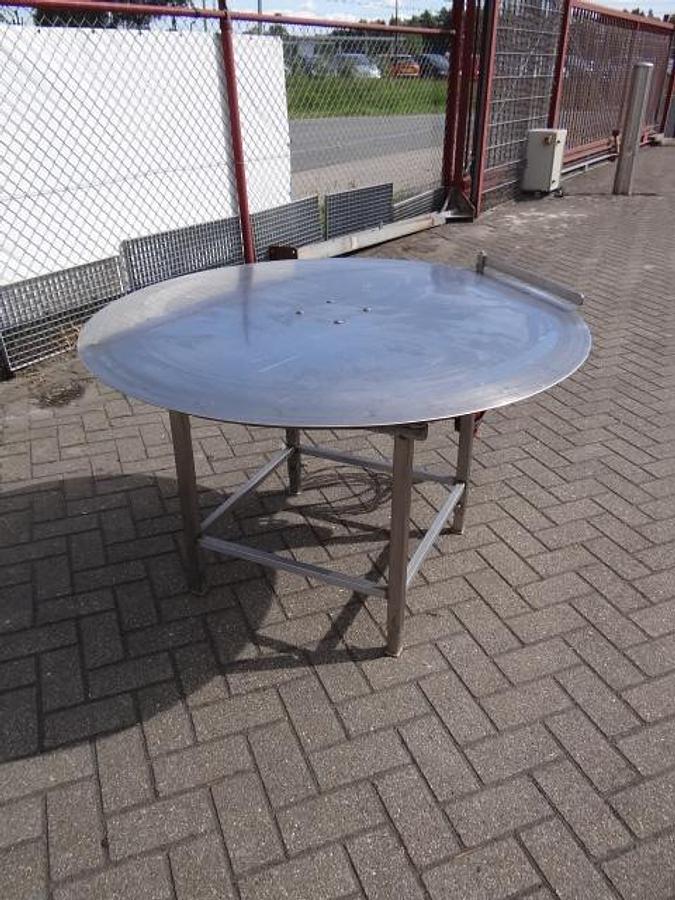 Gebruikt Turningtable Stainless steel 1240mm diameter