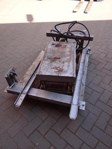 Used Staal hefplateau met verrijdbare hydro unit