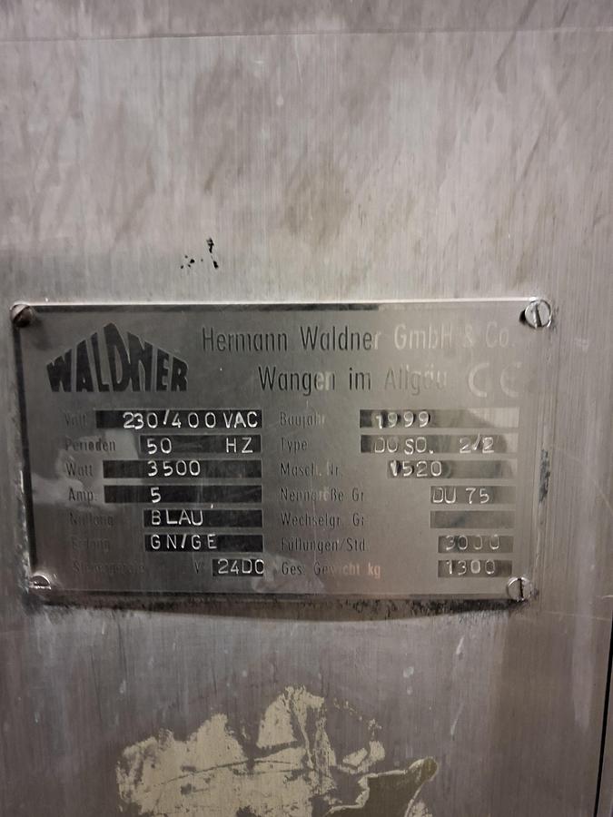 Gebruikt Waldner dosomat 2/2 cup filler/sealer