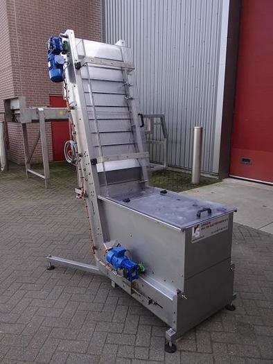 Used cap elevator and sorter
