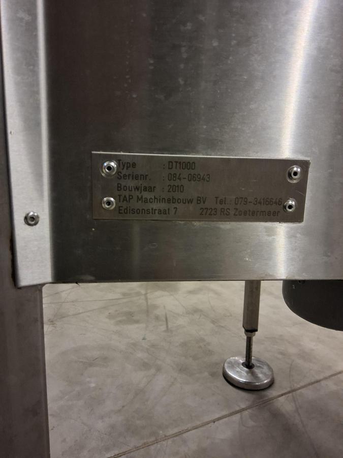 Gebruikt Turningtable 1000mm Stainless fixet speed