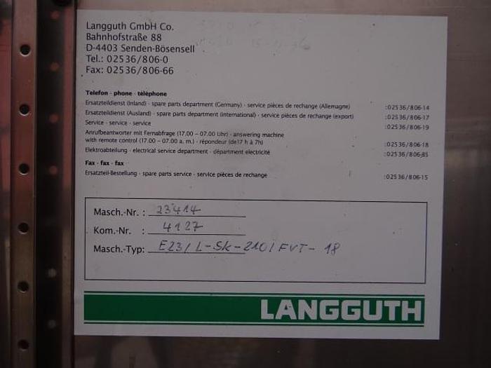 Used 1995 Langguth E-23 FVT-18