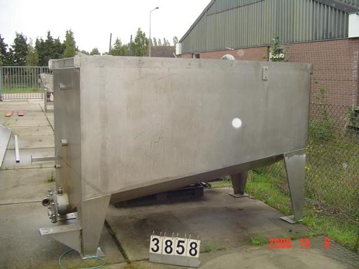 Used RVS vierkante spoelbakken voor champignons