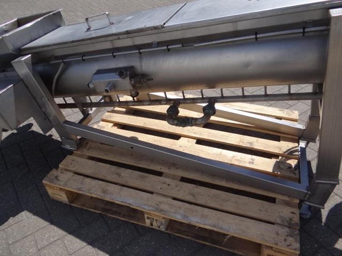 Gebruikt direct heated Steam screw blancher