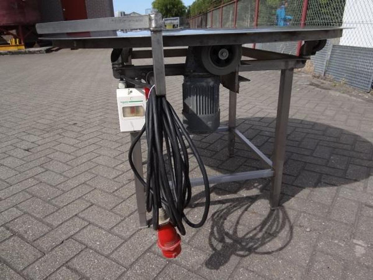Gebruikt Turningtable Stainless steel 1240mm diameter