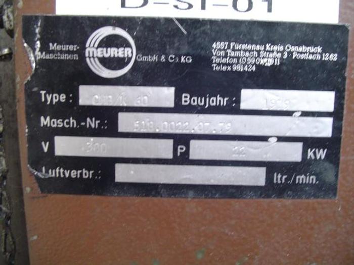 Used 1979 Meurer CMB/K60