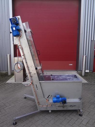 Used cap elevator and sorter