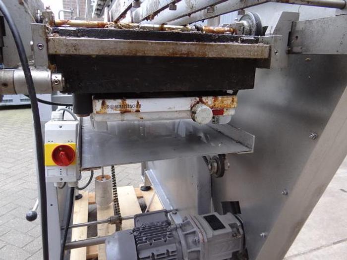Used wet-glue Roll trough labeler for big diameter cans