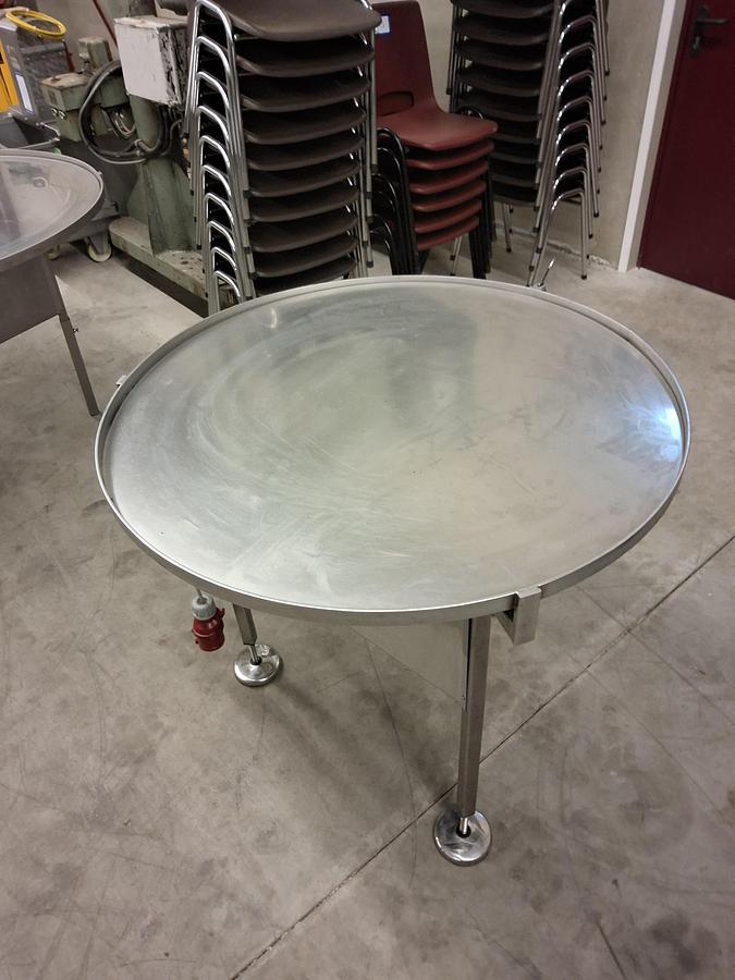 Gebruikt Turningtable 1000mm Stainless fixet speed