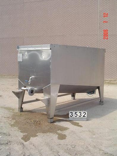 Used RVS vierkante spoelbakken voor champignons