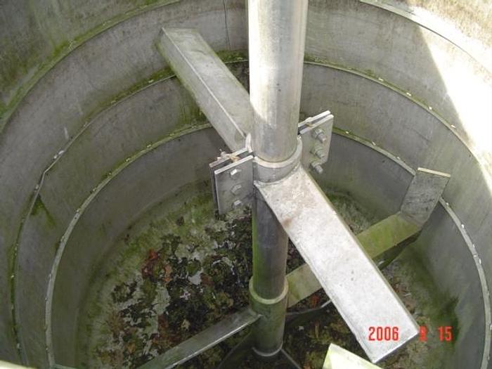 Used RVS met stalen jacked mengtank