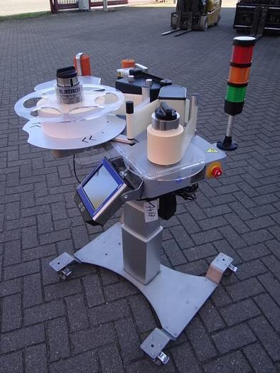 Used Videojet carton labeler with coder