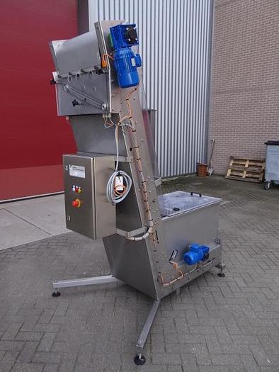 Used cap elevator and sorter
