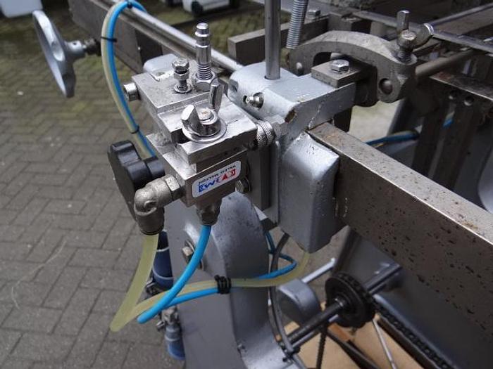 Used wet-glue Roll trough labeler for big diameter cans