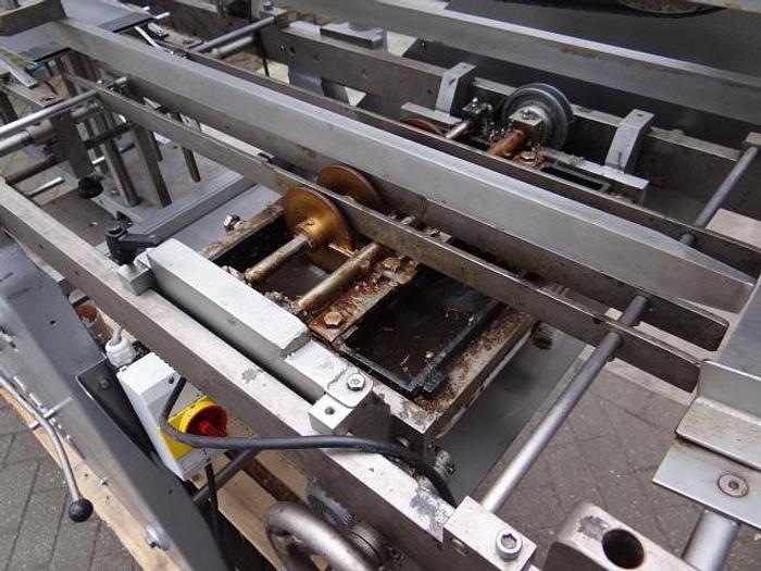 Used wet-glue Roll trough labeler for big diameter cans
