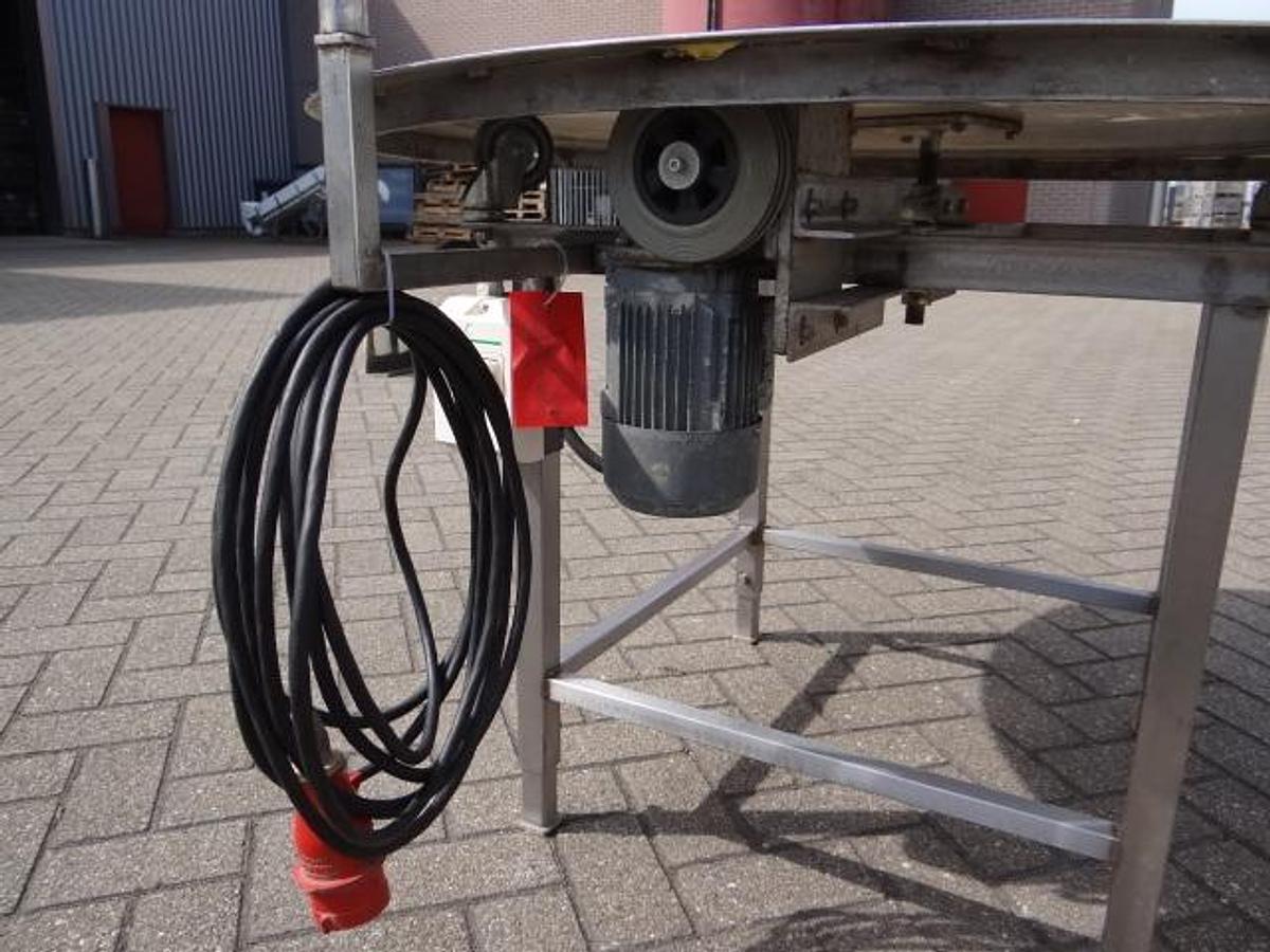 Gebruikt Turningtable Stainless steel 1240mm diameter