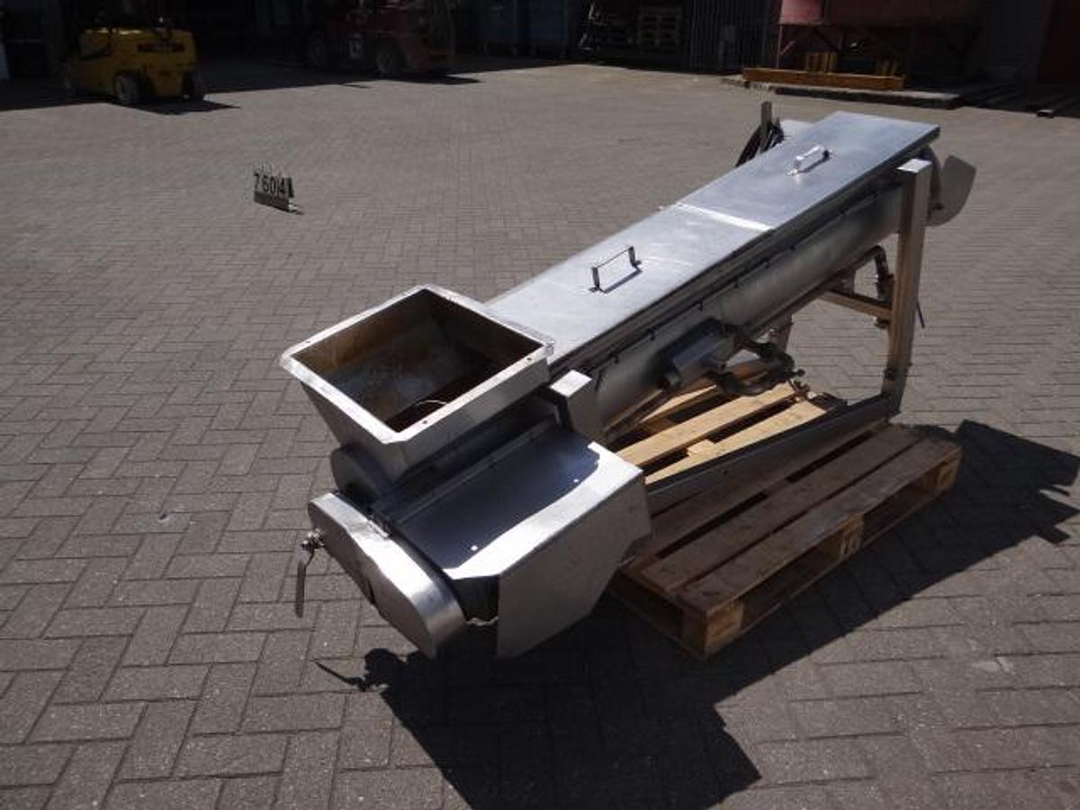 Gebruikt direct heated Steam screw blancher