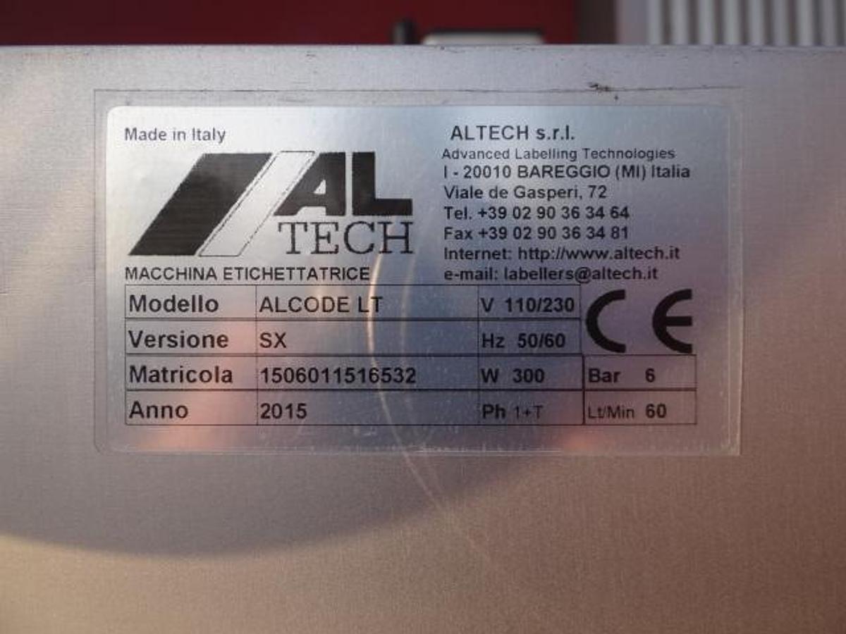 Gebruikt Label aplicator with printer Altech Alcode LT