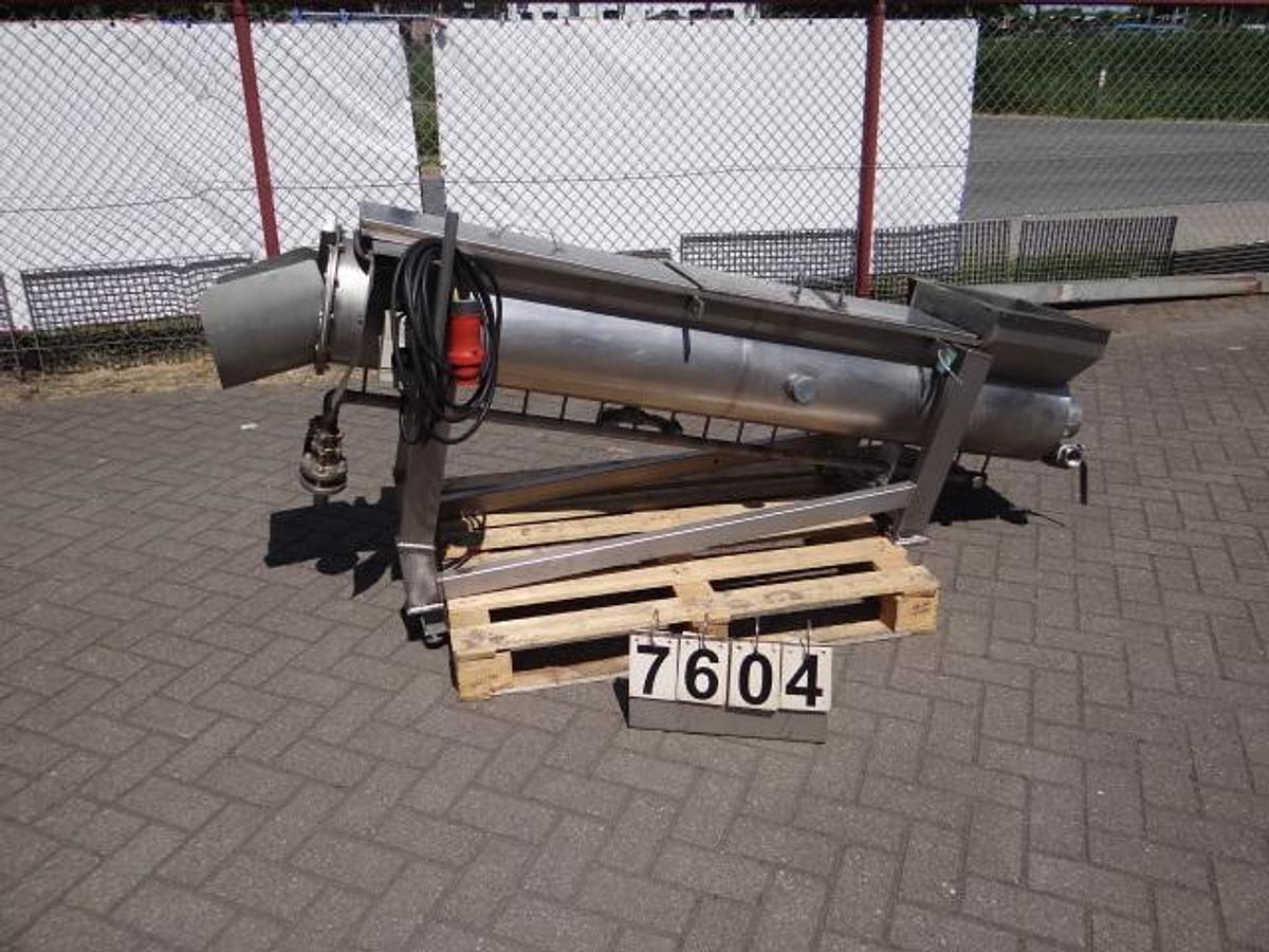 Gebruikt direct heated Steam screw blancher