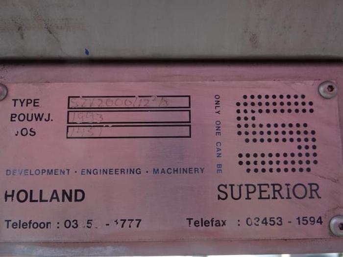 Used 1993 Superior SZV-2000-12-3