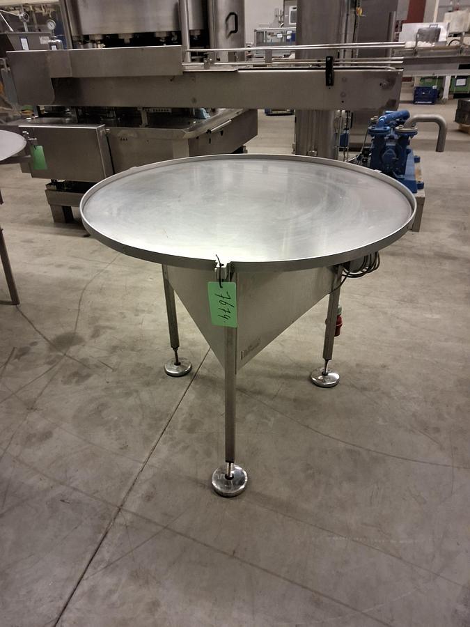 Gebruikt Turningtable 1000mm Stainless fixet speed