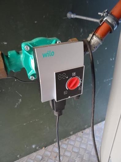 Used pellet gestookte cv ketel in container