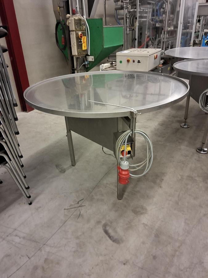 Gebruikt Turntable stainless 1250mm fixet speed
