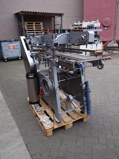 Used wet-glue Roll trough labeler for big diameter cans