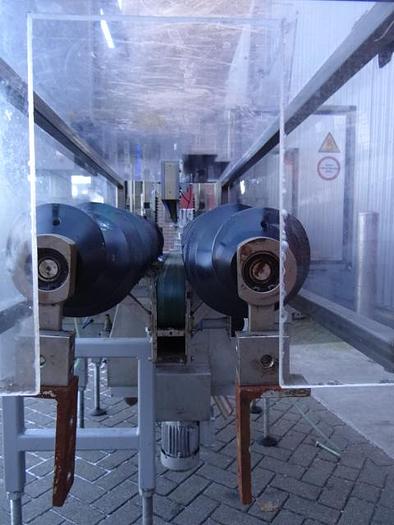 Used 2 side wetglue labeler for oval glass jars Langguth