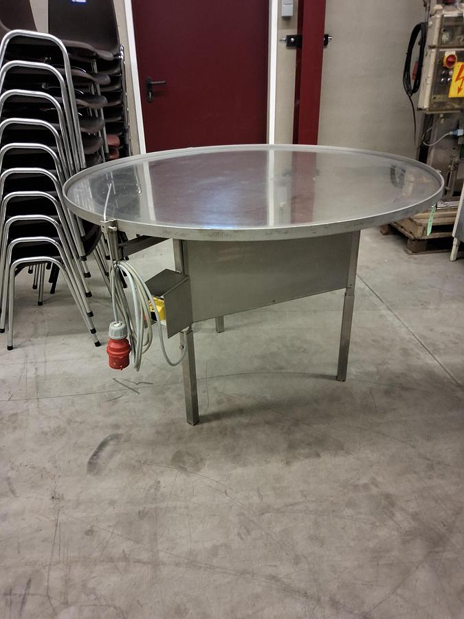 Gebruikt Turntable stainless 1250mm fixet speed