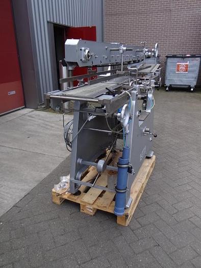 Used wet-glue Roll trough labeler for big diameter cans