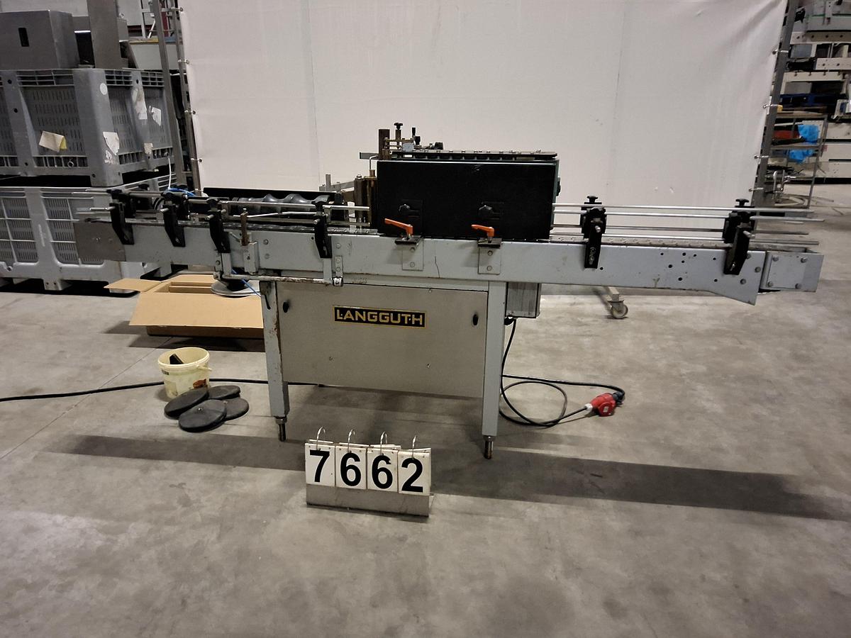 Gebruikt Langguth Unomatic wetglue labeler