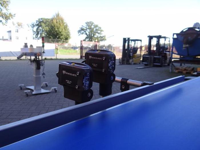 Used Videojet carton labeler with coder