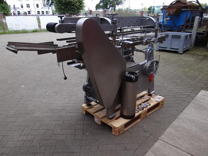 Used wet-glue Roll trough labeler for big diameter cans
