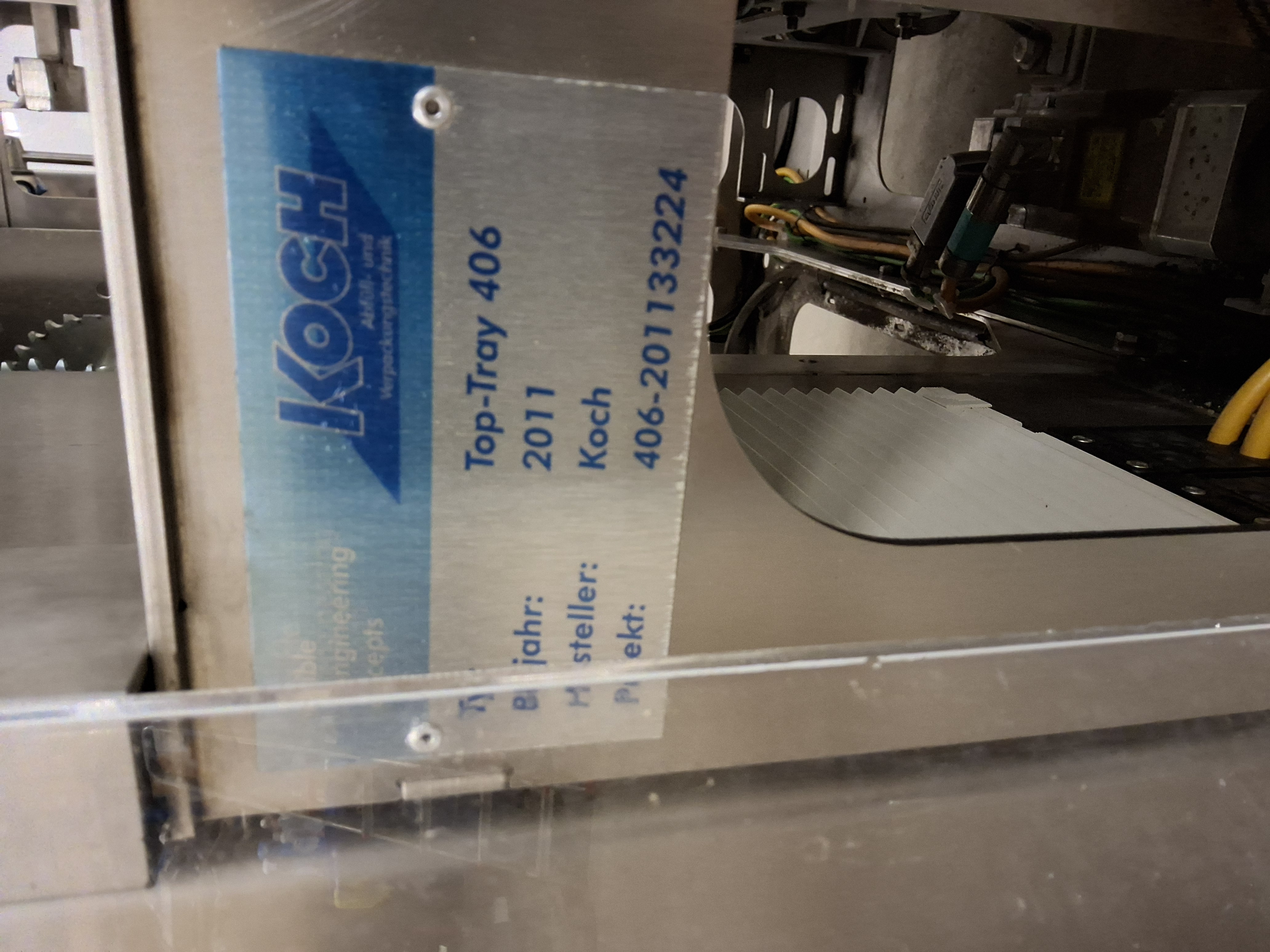 Gebruikt Carton tray erector for yogurt tray top-tray 406