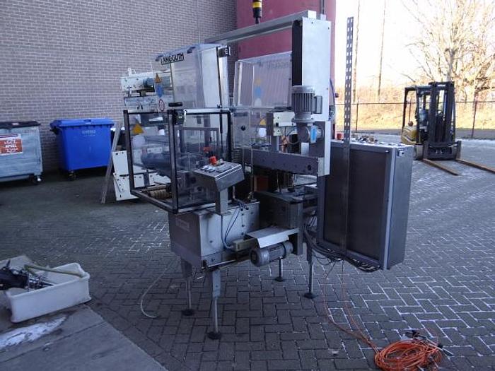 Used 2 side wetglue labeler for oval glass jars Langguth