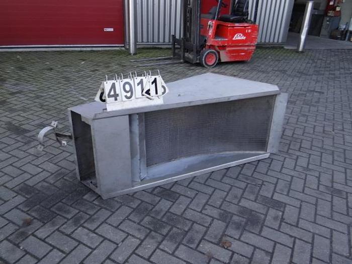 Used RVS boogfilter redelijk grof