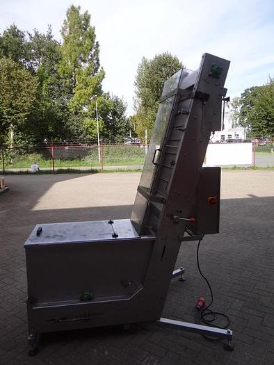 Used cap elevator and sorter