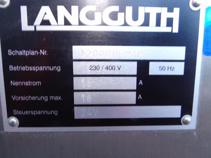 Used 2 side wetglue labeler for oval glass jars Langguth