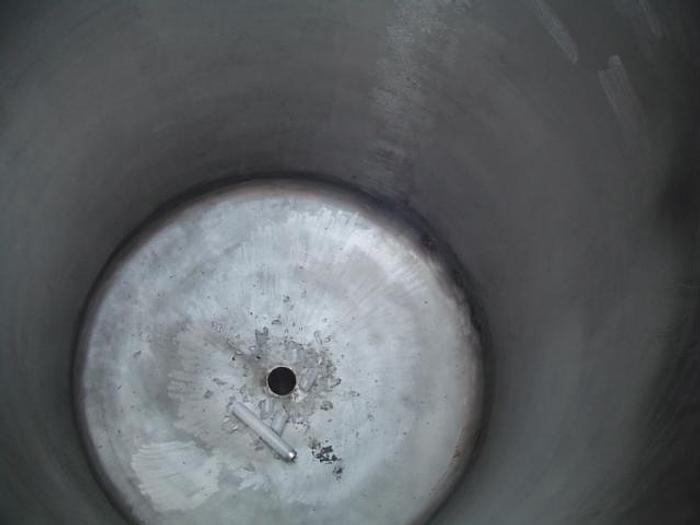 Used Dubbelwandige RVS tank met stale poten