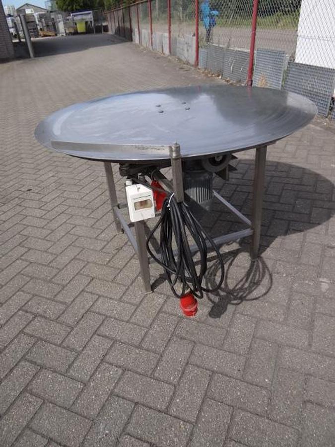 Gebruikt Turningtable Stainless steel 1240mm diameter